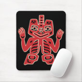 Haida Totem Design Mousepad Muismat (Met muis)