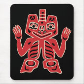 Haida Totem Design Mousepad Muismat (Voorkant)