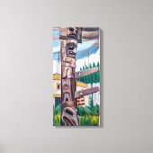 Haida Totem | Emily Carr | Canvas Afdruk (Voorkant)