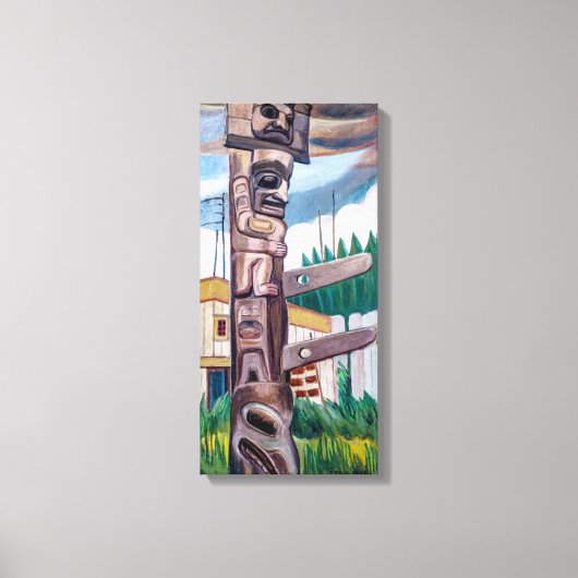 Haida Totem | Emily Carr | Canvas Afdruk (Voorkant)