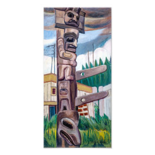 Haida Totem   Emily Carr   Foto Afdruk