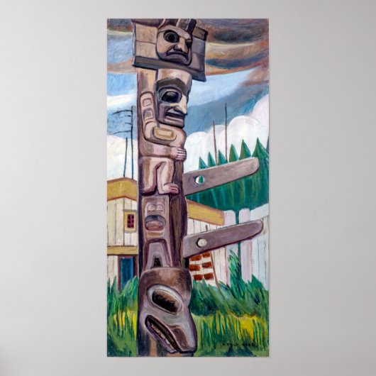 Haida Totem | Emily Carr | Poster (Voorkant)