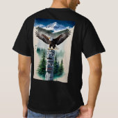 Haida Totem en Bald Eagle T-shirt (Achterkant)
