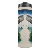 Haida Totem en Bald Eagle Thermosbeker (Voorkant)