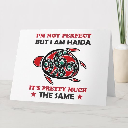 Haida Turtle Haida First Nation Pride Kaart (Voorkant)