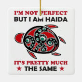 Haida Turtle Haida First Nation Pride Keramisch Ornament (Achterkant)