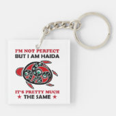 Haida Turtle Haida First Nation Pride Sleutelhanger (Achterkant)