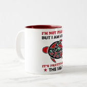 Haida Turtle Haida First Nation Pride Tweekleurige Koffiemok (Voorkant links)