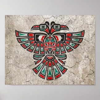 Haida Two Headed Spirit Bird Poster