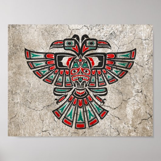 Haida Two Headed Spirit Bird Poster (Voorkant)