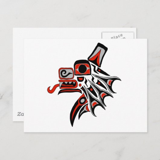 Haida Wolf 2012 Briefkaart (Voorkant / Achterkant)