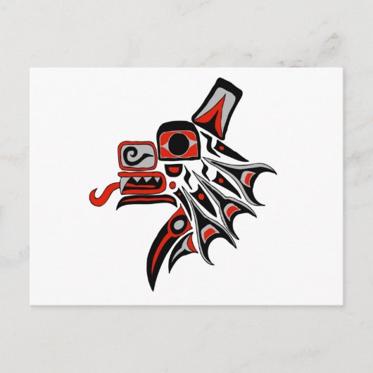 Haida Wolf 2012 Briefkaart (Voorkant)