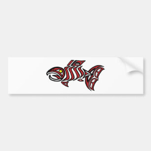 Haida-zalm Bumpersticker