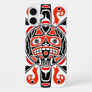 Haida zon Tlingit stamkunst cultureel erfgoed iPhone 16 Plus Hoesje