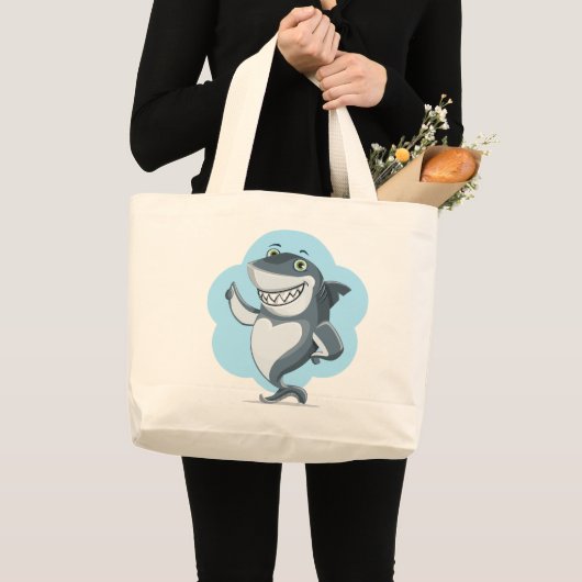 HAIENAANKOOPTASTEN GROTE TOTE BAG (Voorkant (product))