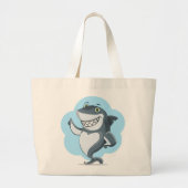 HAIENAANKOOPTASTEN GROTE TOTE BAG (Voorkant)