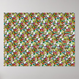 HAIENE STEREOGRAM 40 x 30 cm, Halfglans, Zonder Li Poster