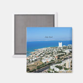 Haifa, Israël stadsgezicht foto Magneet (Voorkant / Achterkant)