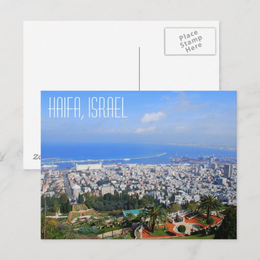 Haifa, Israëlisch Briefkaart (Voorkant / Achterkant)