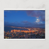 Haifa nacht briefkaart (Voorkant)
