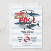 Haifijnen Zwembad Feest Spelenderwijs Blauw Water Kaart (Voorkant)