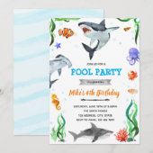 Haifischdouche verjaardag onder de zee kaart (Voorkant / Achterkant)