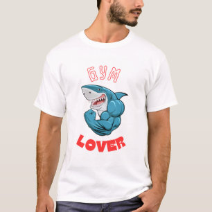 Haifish Gym Liefhebber Grafische T-shirt Voor Fitn