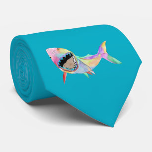 Haifish oceaan kunst sweatshirt  stropdas