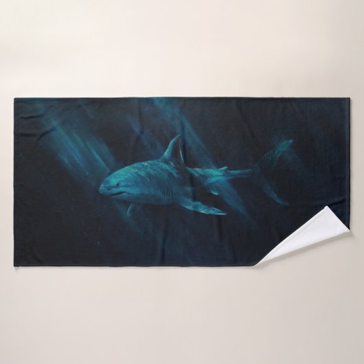 Haifish (origineel) 30 X 60 badhanddoek (Badhanddoek)