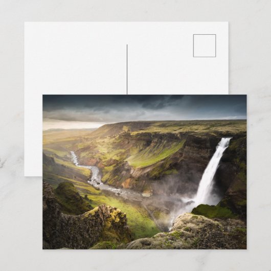 Haifoss Waterfall | Summer in Iceland Briefkaart (Voorkant / Achterkant)