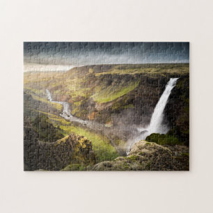 Haifoss Waterfall   Summer in Iceland Legpuzzel