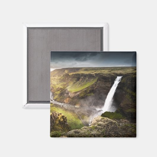 Haifoss Waterfall | Summer in Iceland Magneet (Voorkant / Achterkant)