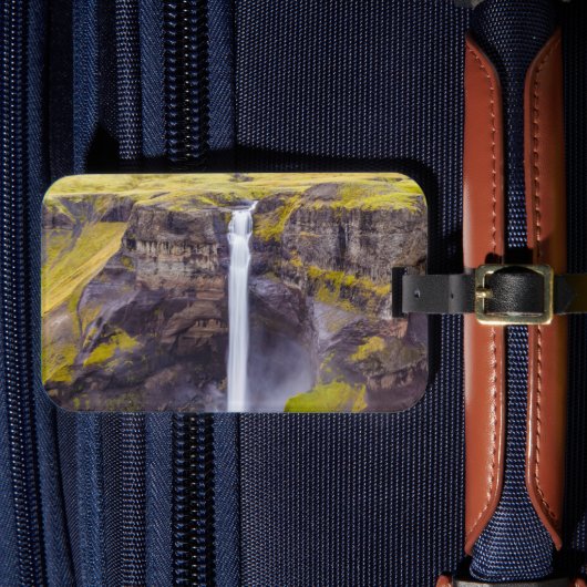 Haifoss waterval, IJsland Bagagelabel (Voorkant Insitu 4)