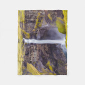 Haifoss waterval, IJsland Fleece Deken (Voorkant)