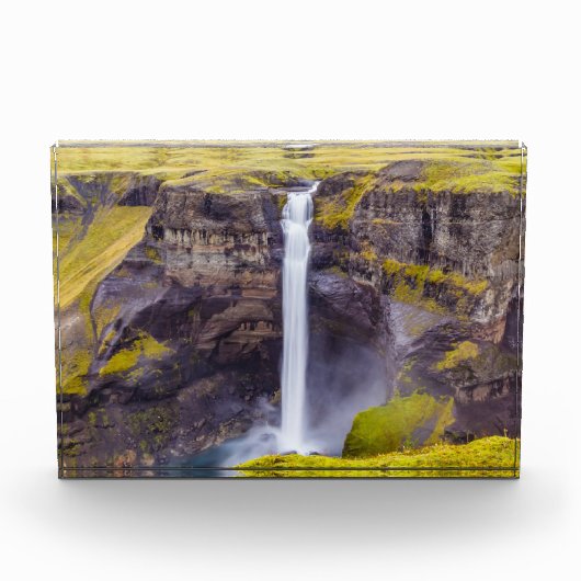 Haifoss waterval, IJsland Fotoblokken (Voorkant)