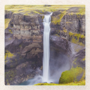 Haifoss waterval, IJsland Glazen Onderzetter