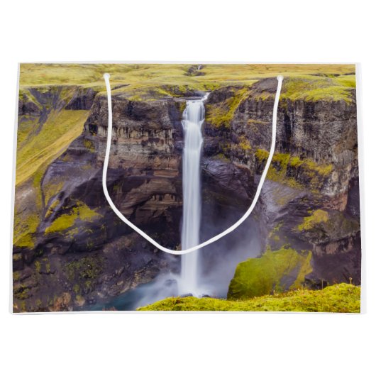 Haifoss waterval, IJsland Groot Cadeauzakje (Voorkant)