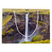 Haifoss waterval, IJsland Groot Cadeauzakje (Achterkant)