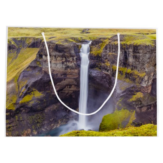 Haifoss waterval, IJsland Groot Cadeauzakje (Achterkant)