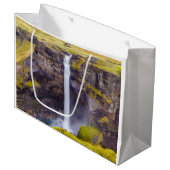 Haifoss waterval, IJsland Groot Cadeauzakje (Voorkant Gekanteld)