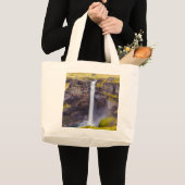 Haifoss waterval, IJsland Grote Tote Bag (Voorkant (product))