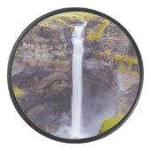 Haifoss waterval, IJsland Hockey Puck (Voorkant)