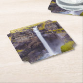 Haifoss waterval, IJsland Kartonnen Onderzetters (Gekanteld)
