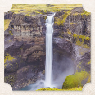 Haifoss waterval, IJsland Kartonnen Onderzetters