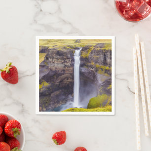 Haifoss waterval, IJsland Servet