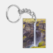 Haifoss waterval, IJsland Sleutelhanger (Voorkant Links)