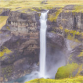 Haifoss waterval, IJsland Sticker (Voorkant)