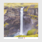 Haifoss waterval, IJsland Sticker (Vel)