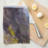 Haifoss waterval, IJsland Theedoek (Quarter Fold)