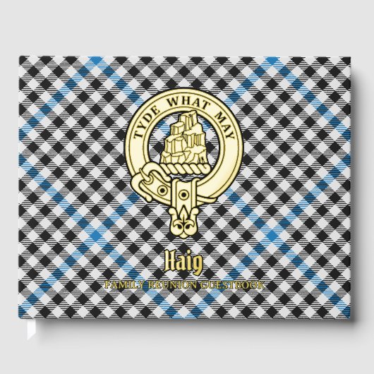 Haig Family Reunion Guest Book Gastenboek (Voorkant)